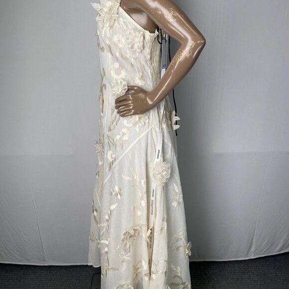 Arrange Mirrored Floral Appliqué Fit & Flare Maxi Dress – Size 10 (NWT) - Picture 9 of 11